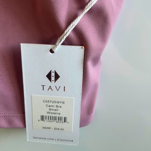 NWT Tavi Cami Bra Size S in Wisteria Pink - Picture 4 of 8